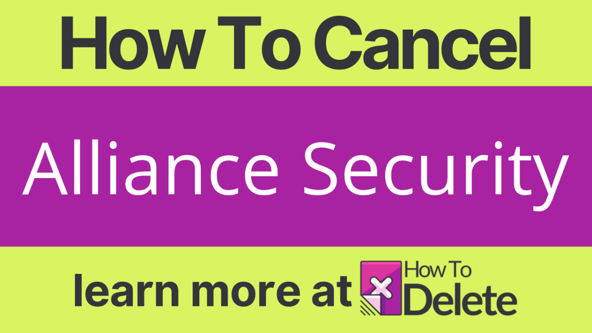 How to Cancel Alliance Security